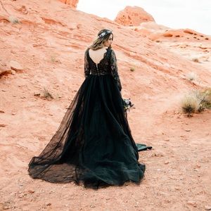 Black wedding dress